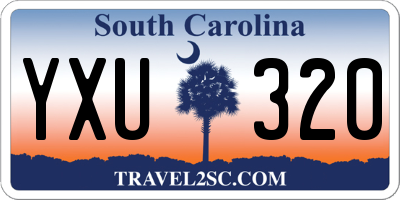 SC license plate YXU320