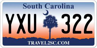 SC license plate YXU322