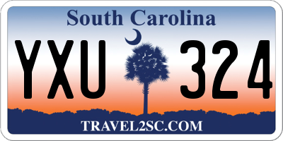SC license plate YXU324