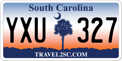 SC license plate YXU327