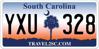 SC license plate YXU328