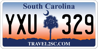 SC license plate YXU329