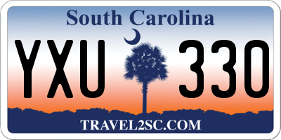 SC license plate YXU330