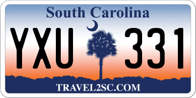 SC license plate YXU331