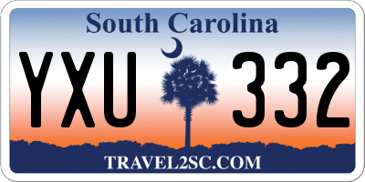 SC license plate YXU332