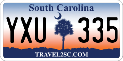 SC license plate YXU335