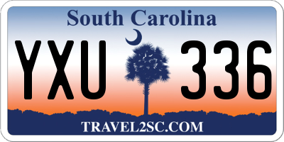 SC license plate YXU336