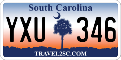 SC license plate YXU346