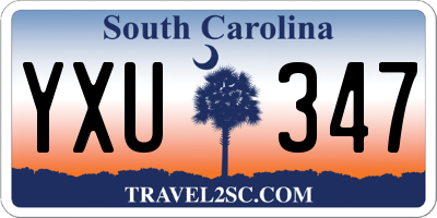 SC license plate YXU347