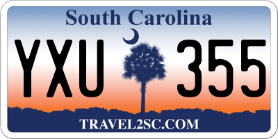 SC license plate YXU355