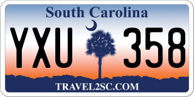 SC license plate YXU358