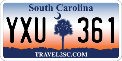 SC license plate YXU361