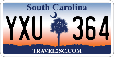 SC license plate YXU364