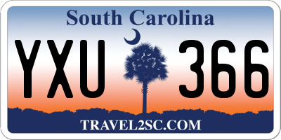 SC license plate YXU366