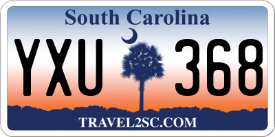 SC license plate YXU368