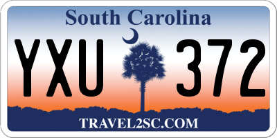 SC license plate YXU372