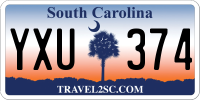 SC license plate YXU374