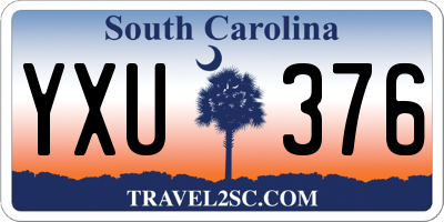 SC license plate YXU376