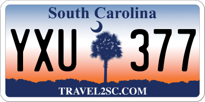 SC license plate YXU377