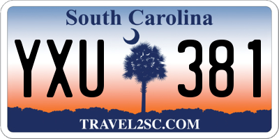 SC license plate YXU381