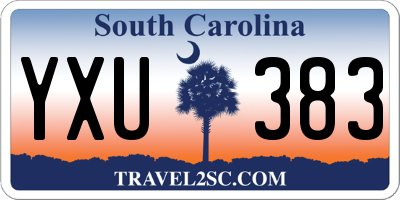 SC license plate YXU383