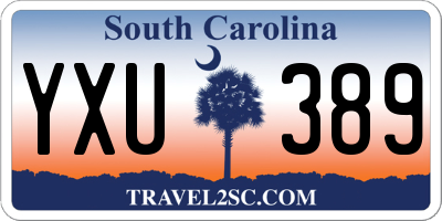 SC license plate YXU389