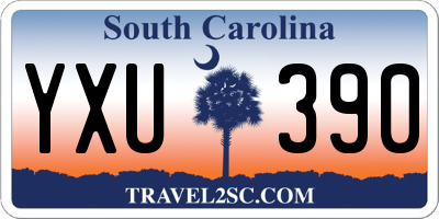 SC license plate YXU390