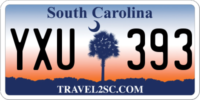 SC license plate YXU393