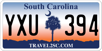 SC license plate YXU394