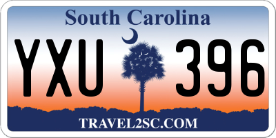 SC license plate YXU396