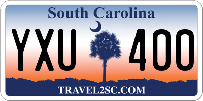 SC license plate YXU400