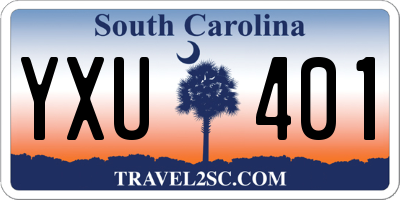SC license plate YXU401