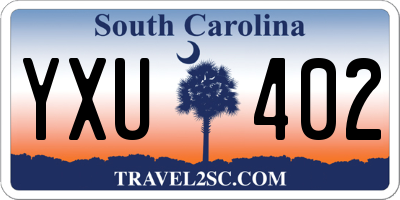 SC license plate YXU402