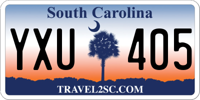 SC license plate YXU405