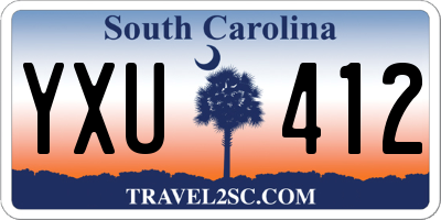 SC license plate YXU412