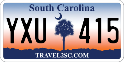 SC license plate YXU415