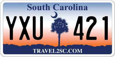 SC license plate YXU421