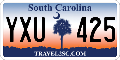 SC license plate YXU425