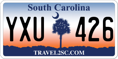 SC license plate YXU426