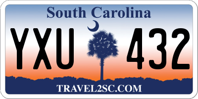 SC license plate YXU432