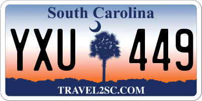 SC license plate YXU449