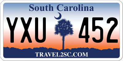 SC license plate YXU452