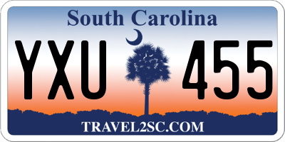 SC license plate YXU455