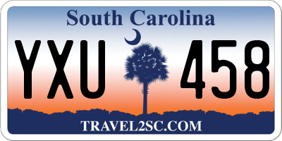 SC license plate YXU458