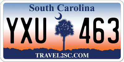 SC license plate YXU463