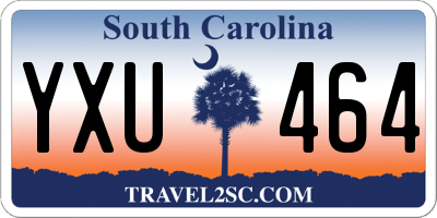 SC license plate YXU464