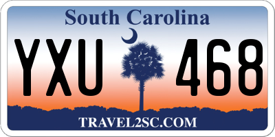 SC license plate YXU468