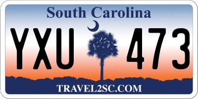 SC license plate YXU473
