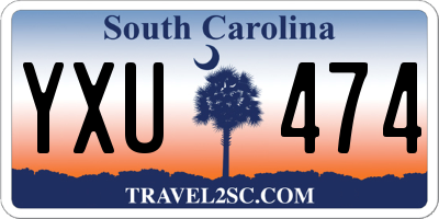 SC license plate YXU474