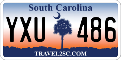 SC license plate YXU486